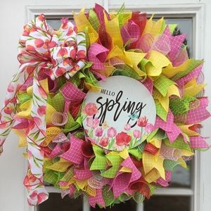 Hello spring wreath